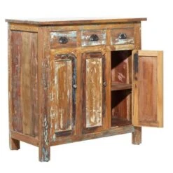 Brown Wood Rustic Cabinet - Brown - 2 Doors & Drawers -Gourmet Interiors dc453b08 7004 4b20 8dca 06c4ecd09ae0