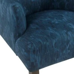 HomePop Meredith Dining Chair - Patterned Indigo - Dark Blue -Gourmet Interiors dc99ea75 e85f 47d7 a36b b2fcc987ee0d