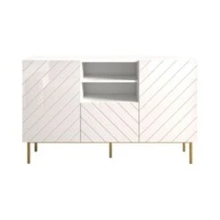 Abeto 59" Sideboard - White -Gourmet Interiors dcfba53e 9579 48fb a00b 12526476c976