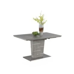 Somette Janice Faux Concrete Extendable Dining Table - Beige -Gourmet Interiors dd04b744 4b08 4fc5 8bca 78296cb53890