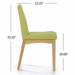 Dimitri Mid-Century Fabric Dining Chair (Set Of 2) By Christopher Knight Home - Mint With Walnut -Gourmet Interiors deb0437e 6cde 40c5 ab13 4f1044919217