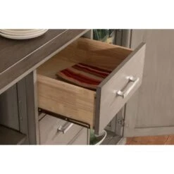 Hillsdale Brigham Kitchen Island In Gray With Wood Top - 36.25H X 48W X 18D - Portable 15 Hillsdale Brigham Kitchen Island In Gray With Wood Top - 36.25H X 48W X 18D - Portable -Gourmet Interiors df21cf60 cd1c 4ff9 82b7 4931c3cbe80d