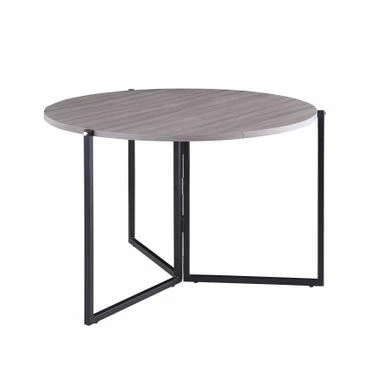 Somette Round Foldaway Dining Table - Matte Grey 8 Somette Round Foldaway Dining Table - Matte Grey - Image 6