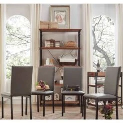 Darcy Metal Upholstered Dining Chair (Set Of 4) By INSPIRE Q Bold - White -Gourmet Interiors dfdffa1e 9118 49fe be99 10b94e73d0e7