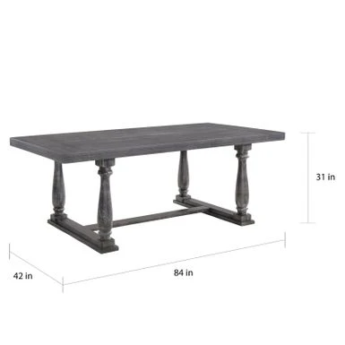 Acme The Gray Barn Martell Weathered Grey Oak Dining Table 8 Acme The Gray Barn Martell Weathered Grey Oak Dining Table - Image 6