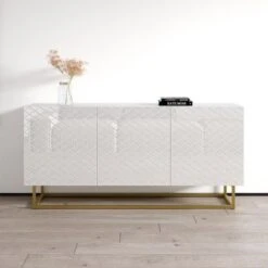 Lattice 02 63" Sideboard - Black 23 Lattice 02 63" Sideboard - Black -Gourmet Interiors e2a85ffa a14e 48ac 8e5e e675e96d8bb6