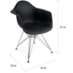 Porch & Den Old Weir Mid-Century Metal Eiffel Base/ Bucket Dining Chair (Set Of 4) - Red -Gourmet Interiors e3111bd4 58da 4b48 a6bd 6c531087f8f6