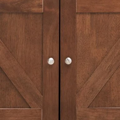 Monita Wooden 4 Bottle Wine Cabinet By Christopher Knight Home - Walnut/ Dark Brown 7 Monita Wooden 4 Bottle Wine Cabinet By Christopher Knight Home - Walnut/ Dark Brown - Image 5