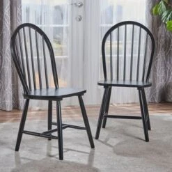 Declan Farmhouse High Back Spindle Dining Chairs (Set Of 2) By Christopher Knight Home - Cream -Gourmet Interiors e354fd20 391f 4d09 8017 c86a4dcb8617