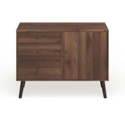 Carson Carrington Horsens 3-Drawer Mid-Century Modern Buffet/Sideboard - Walnut -Gourmet Interiors e46be6f4 82e3 4192 928f 443c9773e2e0