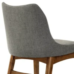 Azalea Charcoal Fabric And Walnut Wood Dining Side Chairs - Set Of 2 -Gourmet Interiors e4a6e180 b259 4732 9bf8 e85cbff7a6f7