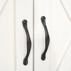 HOMCOM 32" Farmhouse Barn Door Style Sideboard Cabinet,Buffet Storage Cabinet Coffee Bar For Living Room Or Entryway - Natural 39 HOMCOM 32" Farmhouse Barn Door Style Sideboard Cabinet,Buffet Storage Cabinet Coffee Bar For Living Room Or Entryway - Natural -Gourmet Interiors e597b859 0ef4 4b8b 8e5d 73ee932461dd