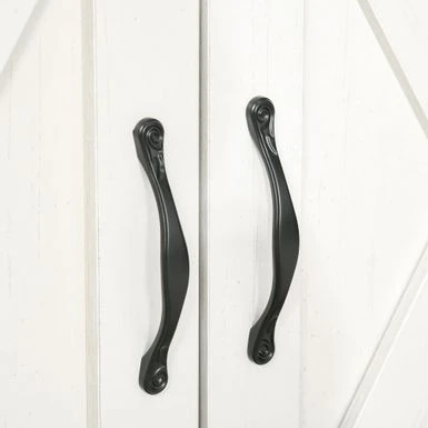 HOMCOM 32" Farmhouse Barn Door Style Sideboard Cabinet,Buffet Storage Cabinet Coffee Bar For Living Room Or Entryway - Natural 20 HOMCOM 32" Farmhouse Barn Door Style Sideboard Cabinet,Buffet Storage Cabinet Coffee Bar For Living Room Or Entryway - Natural - Image 18