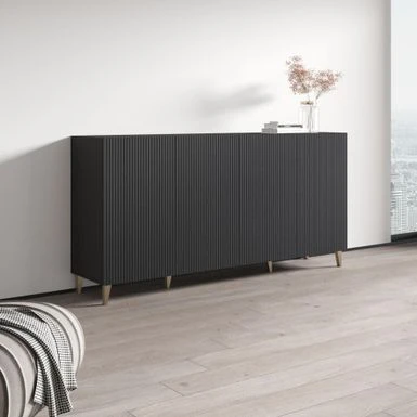 Pafos 4D 75" Sideboard - White 6 Pafos 4D 75" Sideboard - White - Image 4