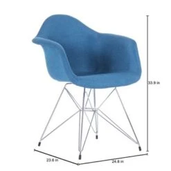 Porthos Home Upholstered Dining Armchairs W/ Metal Legs (Set Of 2) - Blue 32 Porthos Home Upholstered Dining Armchairs W/ Metal Legs (Set Of 2) - Blue -Gourmet Interiors e6736f57 787c 467a 8935 c5cf55ee8bf7