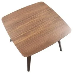 Folia Mid-century Modern Square Dining Table - Walnut -Gourmet Interiors e6a6f95c e097 42ce 9427 e76ccb8087db