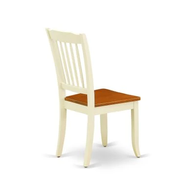 East West Furniture Dining Set-Small Dining Table- Wood Dining Chairs With Solid Wood Seat (Number Of Chairs Option) - MZDA3-WHI-W 17 East West Furniture Dining Set-Small Dining Table- Wood Dining Chairs With Solid Wood Seat (Number Of Chairs Option) - MZDA3-WHI-W - Image 15