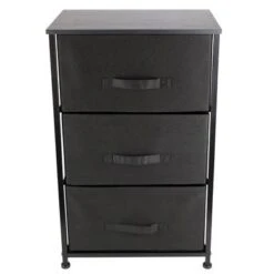 Home Basics Black 3-Drawer Storage Organizer - 17.7'' X 1.8'' X 28.7'' (45 X 30 X 73 Cm) - Black 10 Home Basics Black 3-Drawer Storage Organizer - 17.7'' X 1.8'' X 28.7'' (45 X 30 X 73 Cm) - Black -Gourmet Interiors e6db92cc 5cd3 4ca3 ba4c 5960080f2e56