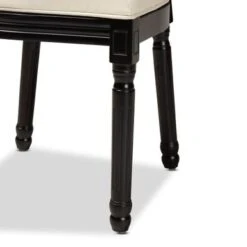 Baxton Studio Louis Traditional & French Inspired Wood Dining Chair Set(2PC) - Grey, White -Gourmet Interiors e7681987 dcdf 4ccc b732 306e0ed6a6e0