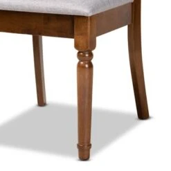 Baxton Studio Jessie Modern And Contemporary 7-Piece Dining Set - Walnut -Gourmet Interiors e86f7851 cf8a 437f b276 f30bf531b7e6