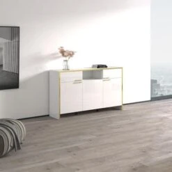 Glam 57" Sideboard - Black -Gourmet Interiors e90251d1 e726 468f aa2d 4c6c64287847