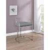 Acrylic Back Counter Height Stools Grey And Chrome (Set Of 2) -Gourmet Interiors e9597c00 9c5b 44cd 892a 316cc7df8178