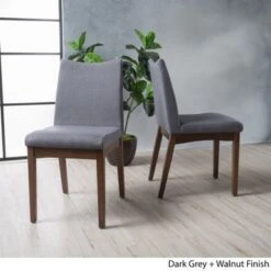Dimitri Mid-Century Fabric Dining Chair (Set Of 2) By Christopher Knight Home - Mint With Walnut -Gourmet Interiors e978ab57 8431 4d72 8f2b ad7ecd70f5f9