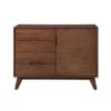 Rye Studio Santos 42 X 32 Mid-Century Modern Walnut 2 Section Sideboard - Walnut -Gourmet Interiors e9bb753e 9e43 4872 bf2d c846fcc6ad58