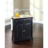 LaFayette Black-finished Wood 2-door Portable Kitchen Island With Drawer And Natural Wood Top - Stationary - Black - Wood 1 LaFayette Black-finished Wood 2-door Portable Kitchen Island With Drawer And Natural Wood Top - Stationary - Black - Wood -Gourmet Interiors e9e79012 9cc9 480e 9f25 d4ed6d53a6e0