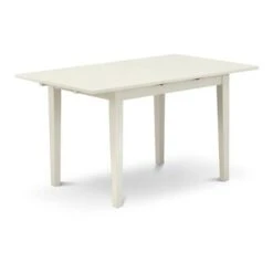 Wood Dinette Set - Butterfly Leaf Dining Table And Nail Head Parsons Dining Room Chairs (Color, Upholstered & Pieces Options) - NOEN5-LWH-78 -Gourmet Interiors eaa63ae7 904e 420e bf6c 057168b46a8e