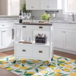 Schley Kitchen Cart White -Gourmet Interiors eab2159a d6e0 478f a7bc 7f0a235eb2c0