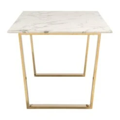 Ben Air Dining Table White & Gold - White/Gold - White/Gold -Gourmet Interiors eab4918e a3db 4d0d a896 2f682abcfb70