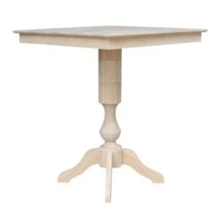 36" X 36" Square Top Pedestal Table - Unfinished - 35.9"H -Gourmet Interiors eae061a8 b57b 4133 a20d bfcec2c9d65f