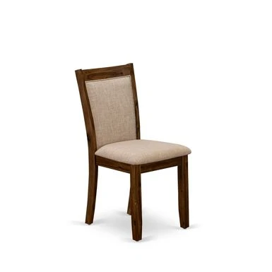 East West Furniture Linen Fabric Upholstered High Back Dining Chairs Set Of 2- (Fabric Color Options) - MZCNT04 6 East West Furniture Linen Fabric Upholstered High Back Dining Chairs Set Of 2- (Fabric Color Options) - MZCNT04 - Image 4