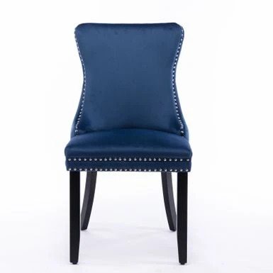 Upholstered Wing-Back Dining Chairs(Set Of 2) - N/A - Blue 15 Upholstered Wing-Back Dining Chairs(Set Of 2) - N/A - Blue - Image 13