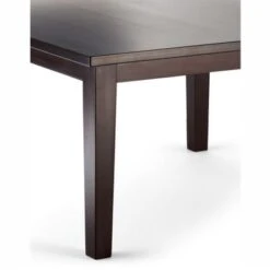 WYNDENHALL Colburn SOLID HARDWOOD And Rubberwood Contemporary Dining Table - 66 W X 40 D X 30 H - Java Brown -Gourmet Interiors ed1b0de6 5a56 45eb ba00 69eaf251abfb