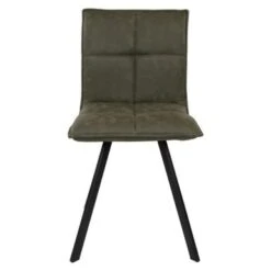 LeisureMod Wesley Modern Leather Dining Chair With Metal Legs Set Of 2 - Light Brown -Gourmet Interiors ed4fdb9c cc57 435f 9050 006da69e1ab8