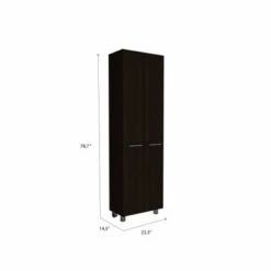 FM Furniture Pensacola, Double Door Pantry Cabinet, Five Interior Shelve - N/A - Black Wenge 27 FM Furniture Pensacola, Double Door Pantry Cabinet, Five Interior Shelve - N/A - Black Wenge -Gourmet Interiors ef2fdfcd 281e 456c bd10 0d196b48ea1b