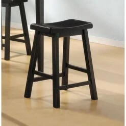 5 Piece Square Counter Height Dining Set - Oak And Black -Gourmet Interiors ef3028ee 2544 4239 8dbd 2fb01bfe1c3e