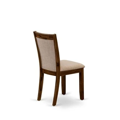 East West Furniture Linen Fabric Upholstered High Back Dining Chairs Set Of 2- (Fabric Color Options) - MZCNT04 8 East West Furniture Linen Fabric Upholstered High Back Dining Chairs Set Of 2- (Fabric Color Options) - MZCNT04 - Image 6