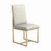 Strick & Bolton Edmiston Grey/ Aged Gold Dining Chairs (Set Of 2) - Dining Height - Set Of 2 - Aged Gold -Gourmet Interiors ef79d092 b2b9 4927 bb12 8d60c5ebf4a9