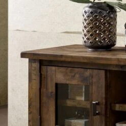 Carbon Loft Glamdring Rustic 7-shelf Dining Buffet - Rustic Oak -Gourmet Interiors efa69a63 5dd3 4506 990b ada89fbc00f2