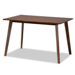 Baxton Studio Britte Mid-Century Modern Transitional Rectangular Wood Dining Table - Rectangular - 4
