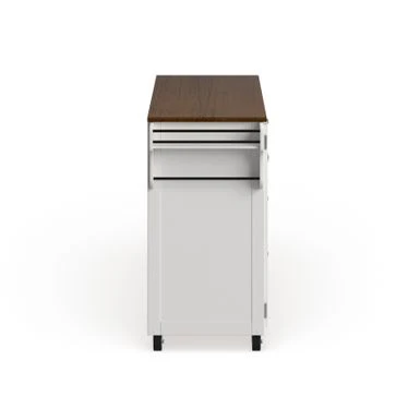 Copper Grove Pinehurst Island White Finish Cart - Kitchen Cart - Wood 7 Copper Grove Pinehurst Island White Finish Cart - Kitchen Cart - Wood - Image 5