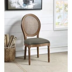 Stella Oval Back Chair - Linen -Gourmet Interiors f1a3b53d 829a 4a11 92ec 78727997199d