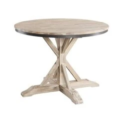 The Gray Barn Whistle Stop Round Standard Height Dining Table - Beach