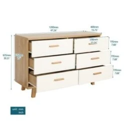 Solid Wood Drawer Storge Cabinet/Chest Of Drawers - Small -Gourmet Interiors f226b6cd 359a 4a59 8b00 dbce572cf894