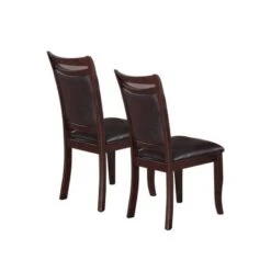 Dark Espresso Upholstered Dining Chairs, Set Of 2 - Counter Height -Gourmet Interiors f25d82c0 adc4 4cf9 a5b1 0aedd90173c2