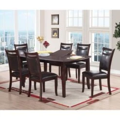 Dark Espresso Upholstered Dining Chairs, Set Of 2 - Counter Height -Gourmet Interiors f2f1e19f 99a7 46fe 893e aa3f481a9fa5