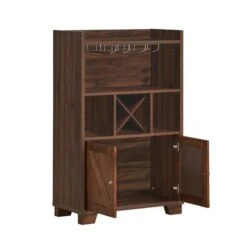 Monita Wooden 4 Bottle Wine Cabinet By Christopher Knight Home - Walnut/ Dark Brown 13 Monita Wooden 4 Bottle Wine Cabinet By Christopher Knight Home - Walnut/ Dark Brown -Gourmet Interiors f364736c fefd 4baf b396 2e09f5a6b7b4